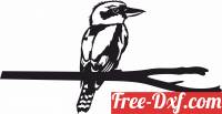 download Bird on branche robin silhouette free ready for cut