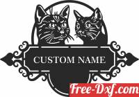 download cats address sign free ready for cut
