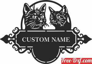 download cats address sign free ready for cut