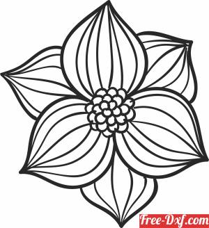 download Decorative Flower decor free ready for cut