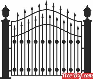 download Decorative fences gates free ready for cut