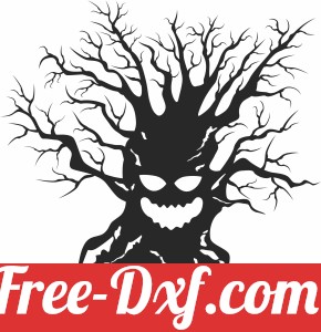 Spooky halloween tree