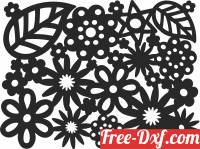 download floral wall decor free ready for cut
