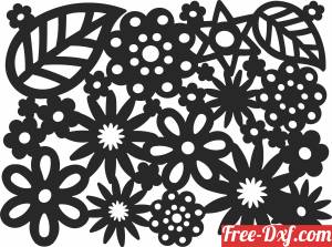 download floral wall decor free ready for cut