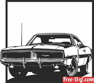 download Dodge car cliparts free ready for cut