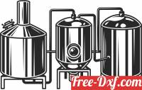 download brewing machine clipart free ready for cut