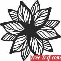 download Ornaments flower Mandala art free ready for cut