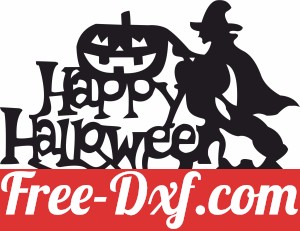 Happy Halloween sign witch
