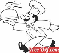 download funny cook chef cliparts free ready for cut