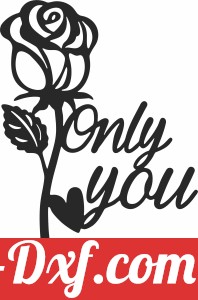 Flower only you clipart