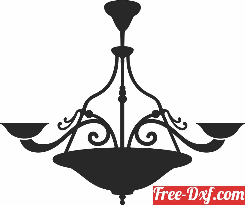 chandelier silhouette free
