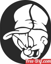 download Yosemite Sam cartoon sign free ready for cut