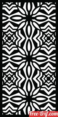 download decorative wall panel art pattern screen free ready for cut