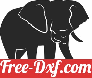 Elephant Silhouette Vector Illustration