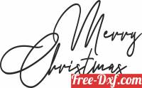 download Merry christmas wall art free ready for cut