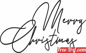 download Merry christmas wall art free ready for cut