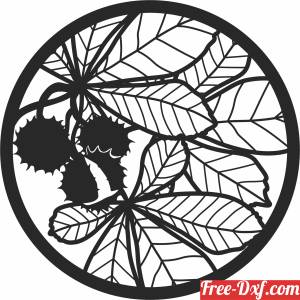 download leaves wall decor free ready for cut