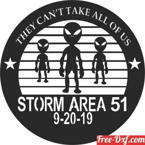 download storm area 51 alien wall art free ready for cut