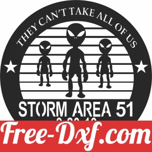 storm area 51 alien wall art