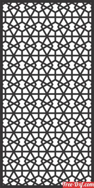 download door pattern decorative screen wall free ready for cut