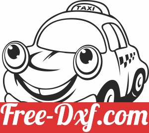 cartoon taxi