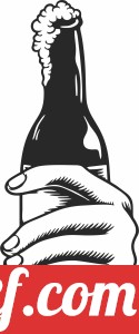 Hand holding a beer bottle