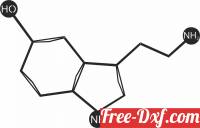 download Serotonin Chemistry Symbols free ready for cut