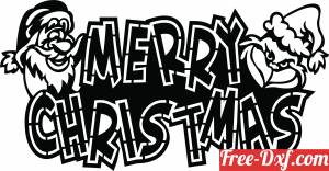 download Merry christmas free ready for cut