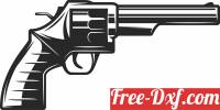 download Gun pistol bullet free ready for cut