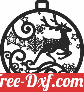 christmas deer ornament