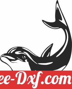 Dolphin silhouette clipart