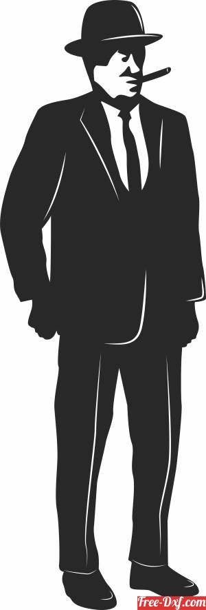 download Silhouette businessman free ready for cut