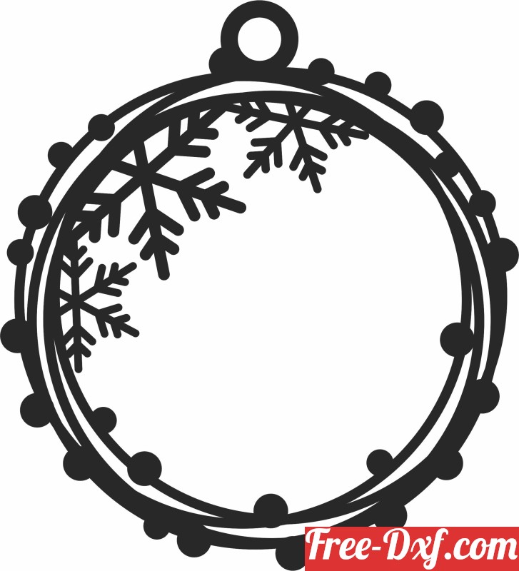 Download christmas ornament 2SLaJ High quality free Dxf files, Sv