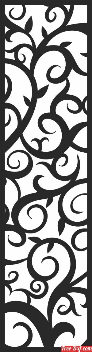 download wall   Door Pattern   DECORATIVE Screen free ready for cut
