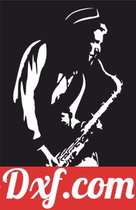 Saxophone Player wall Art Panel