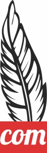 Feather decor sign