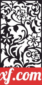 panel decorative wall screen floral pattern