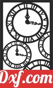 decorative clocks art panel