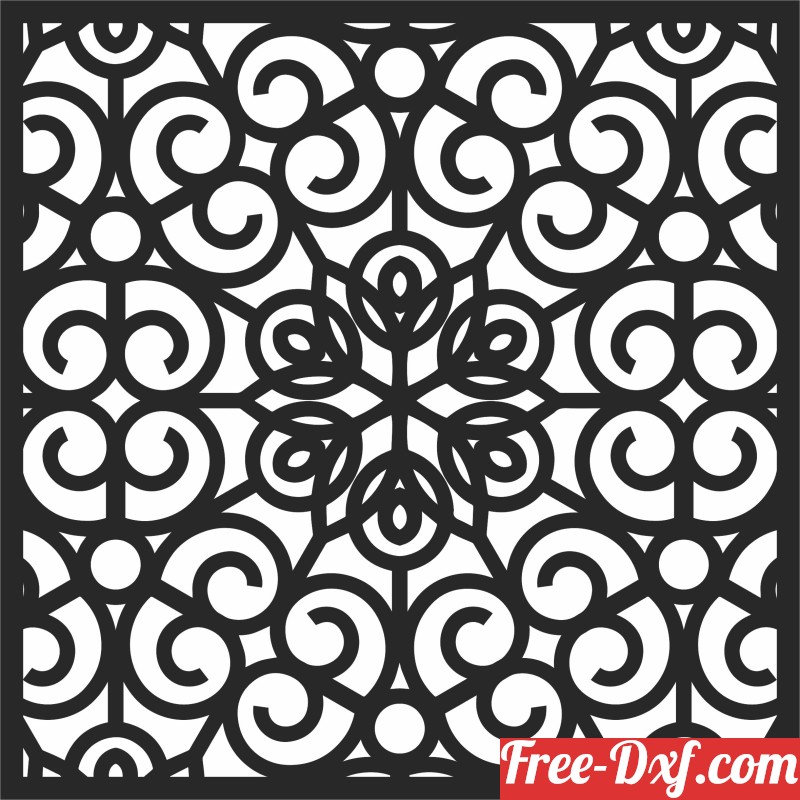 Download Pattern decorative pattern decorative dxf 2goAu High