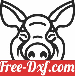 pig head clipart