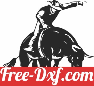 bull riding rodeo clip art