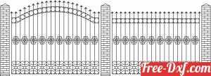 download decorative Gate entrance door entry free ready for cut