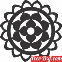download wall decor floral pattern sign free ready for cut
