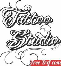 download tatoo studio logo free ready for cut