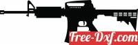 download Rifle ak Silhouette free ready for cut