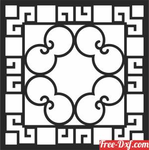 download Pattern DECORATIVE Door pattern  Decorative  SCREEN free ready for cut