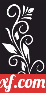 decorative screen panel floral pattern partition
