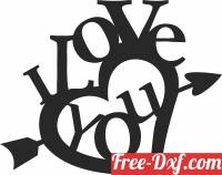 download I love you heart clipart free ready for cut