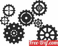 download Mechanical Sprocket Gears free ready for cut