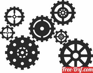 download Mechanical Sprocket Gears free ready for cut